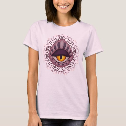 T-shirt Oeil Éffrayant bizarre bizarre (Devant)