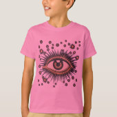 T-shirt Oeil étoile Lune Celeste Nouveau (Devant)