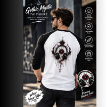 T-Shirt Œil Mystique Gothique – Fantastique Sombre