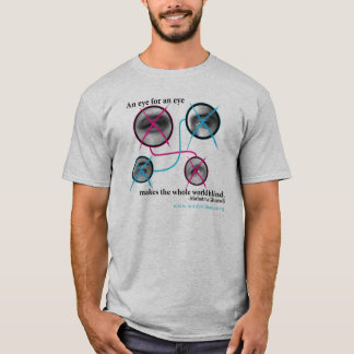 T-shirt Oeil pour un oeil T gris