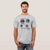 T-shirt Oeil pour un oeil T gris (Devant entier)