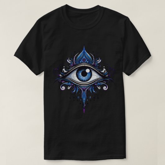 T-shirt Oeil pourpre diable (Édition violette) (Design devant)