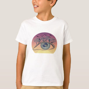 T-shirt OEil sur le monde - Nature & Earth Art