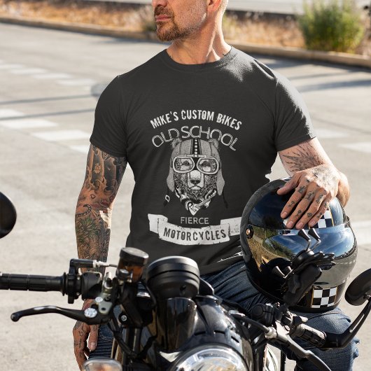 T-shirt OEILLER Old School Fierce Motos