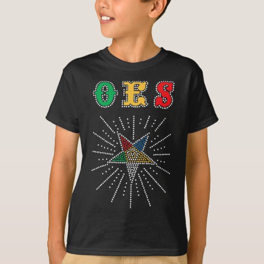 T-shirt OES Star Shining Order of the Eastern Star Parents (Devant)