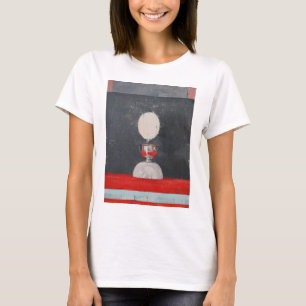 T-shirt Oeuf au-dessus du rouge et du noir