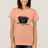 T-shirt Oeuf chaud de tofu à ragoût de jjigae doux épicés (Devant)