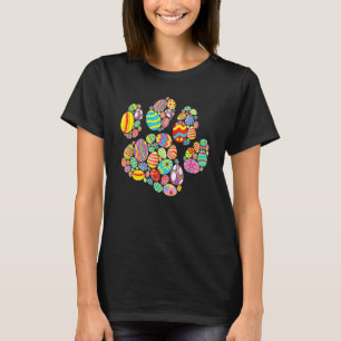 T-shirt Oeuf Coloré Empreinte de Patte Chien Chat