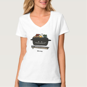 T-shirt Oeuf coréen de légumes de namul de bol de riz de