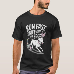T-shirt Œuf d'aventure de Pâques Labrador Retriever en ple