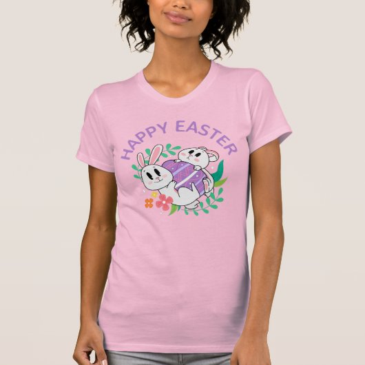T-shirt OEuf de lapin de Pâques (Devant)