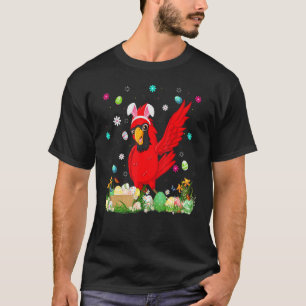 T-shirt Oeuf de Pâques Drôle Cardinal Oiseau de Pâques Dim