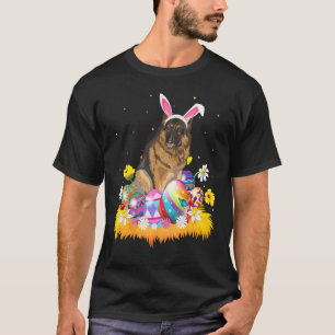 T-shirt Œuf de Pâques drôle Chien Berger Allemand Pâques S