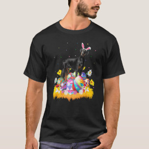 T-shirt Œuf de Pâques drôle Chien Doberman Pinscher Pâques