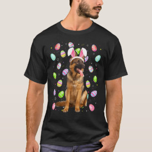 T-shirt Œuf de Pâques Drôle de chien Shepherd allemand Dim