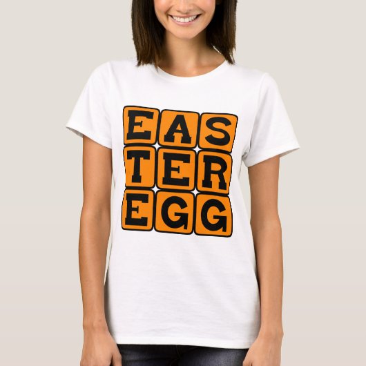 T-shirt Œuf de Pâques, friandise cachée (Devant)