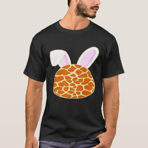T-shirt OEuf de Pâques Giraffe Imprimer lapin Ear Pâques D