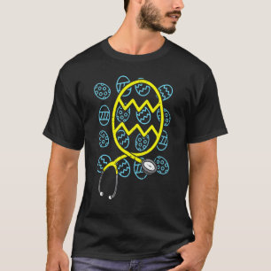 T-shirt Oeuf de Pâques Stethoscope Scrub Pacu Nicu Er Infi