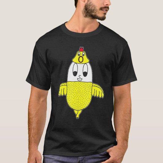 T-shirt Œuf de poulet lance-pierre (Devant)