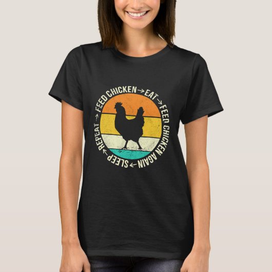 T-shirt OEuf de poulet Vintage (Devant)