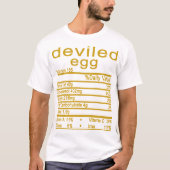 T-shirt oeuf défiguré Nutrition Faits Thanksgiving (Devant)