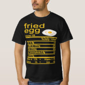 T-shirt oeuf frit Nutrition Facts étiquette (Devant)