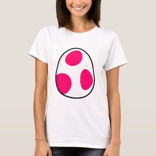 T-shirt oeuf mignon - rose (Devant)