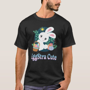 T-shirt Oeuf Stra mignon Pun de Pâques Dit Oeufs de Lapin 