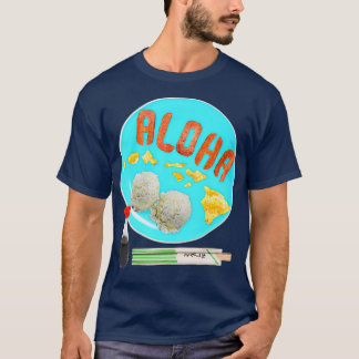 T-shirt Oeufs Aloha Spam Riz Shoyu Chopsticks Petit déjeun
