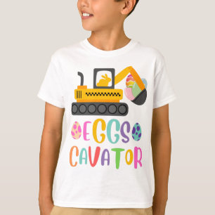 T-shirt Oeufs Cavator Excavateur Chasse aux oeufs de Pâqu