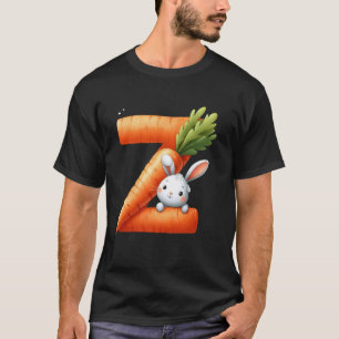T-shirt Oeufs d'alphabet de Pâques ABCs Carotte Lettre Z p