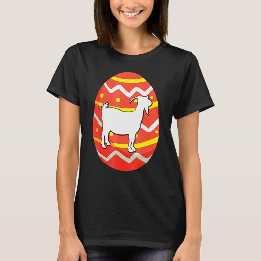 T-shirt OEufs de chèvre de Pâques Fermier mignonne aime (Devant)