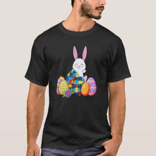 T-shirt Œufs de Lapin de Pâques Puzzle Drôle de Sensibilis