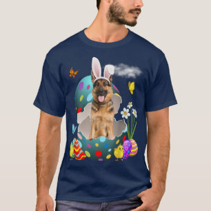 T-shirt Oeufs de Pâques Berger Allemand Lapin Dons Chifts 