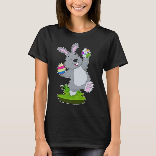 T-shirt OEufs de Pâques de Lapin (Devant)