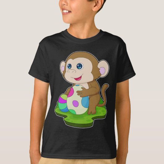 T-shirt Œufs de Pâques de singe de Pâques (Devant)