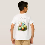 T-shirt Oeufs de Pâques et lapin de Pâques (Dos entier)
