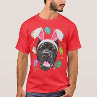 T-shirt Oeufs de Pâques Lapin Amoureux Oreille Canne de l'