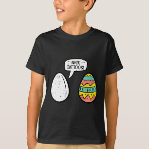 T-shirt OEufs de Pâques Nice Tatouages Drôle Chasse Hommes