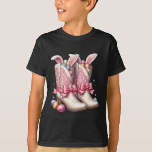 T-shirt Oeufs de Pâques super Bottes Western Cowboy Howdy