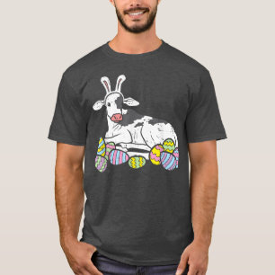 T-shirt OEufs de Pâques Vache Lapin de Pâques Funny Pâques