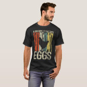 T-shirt Œufs de poule frais de paysans grunge rétro (Devant entier)