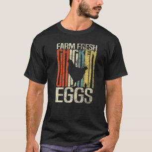 T-shirt Œufs de poule frais de paysans grunge rétro