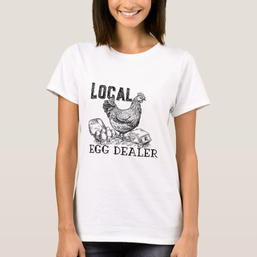 T-shirt Œufs de poulet drôles (Devant)