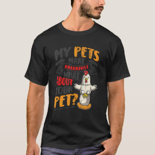 T-shirt Œufs de poulet Mes animaux font le petit déjeuner