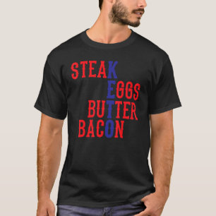 T-shirt Oeufs de Steak Bacon Keto