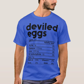 T-shirt OEufs Dévastés Valeur nutritive Don Drôle Thanksgi