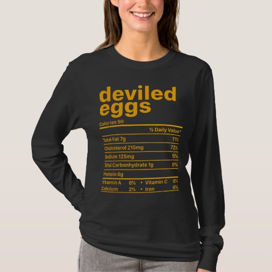 T-shirt OEufs Dévilés Nutrition Faits Drôle Alimentation T (Devant)