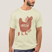 T-shirt Oeufs frais de ferme (Devant)