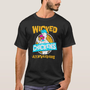 T-shirt Œufs que les poules méchantes pondent Œufs diaboli